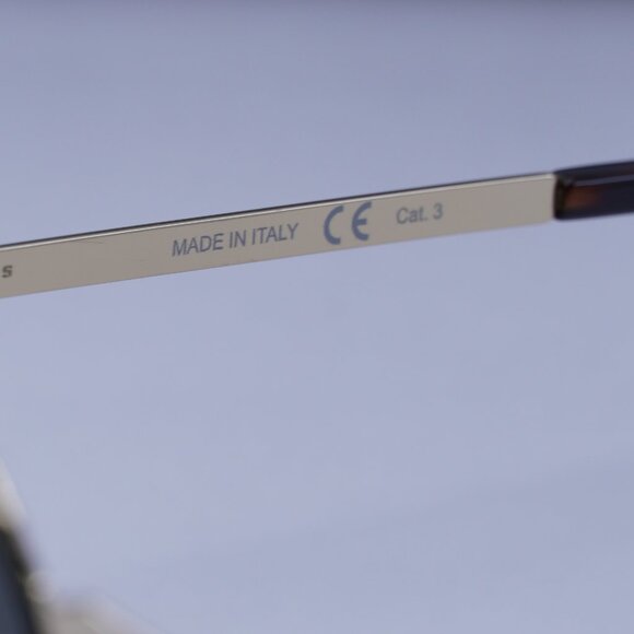 Saint Laurent SL250 SLIM 006 Round Sunglasses - Gold/Grey - Picture 9 of 10